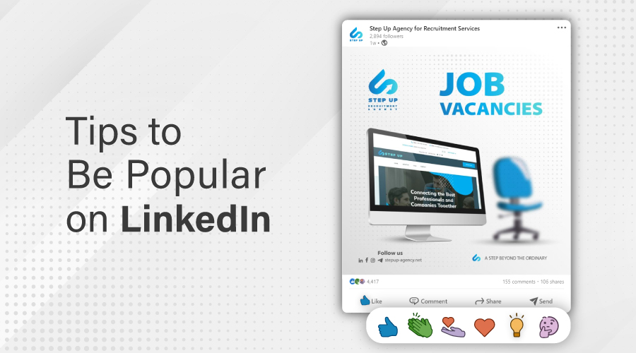 Tips to Be Popular on LinkedIn | Step Up